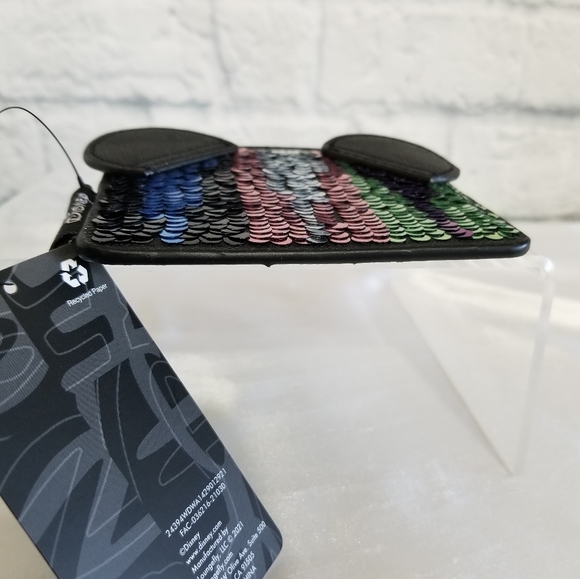 Loungefly Minnie Mouse Sequin Colorful Disney Card Holder Wallet New Limited - Picture 9 of 16